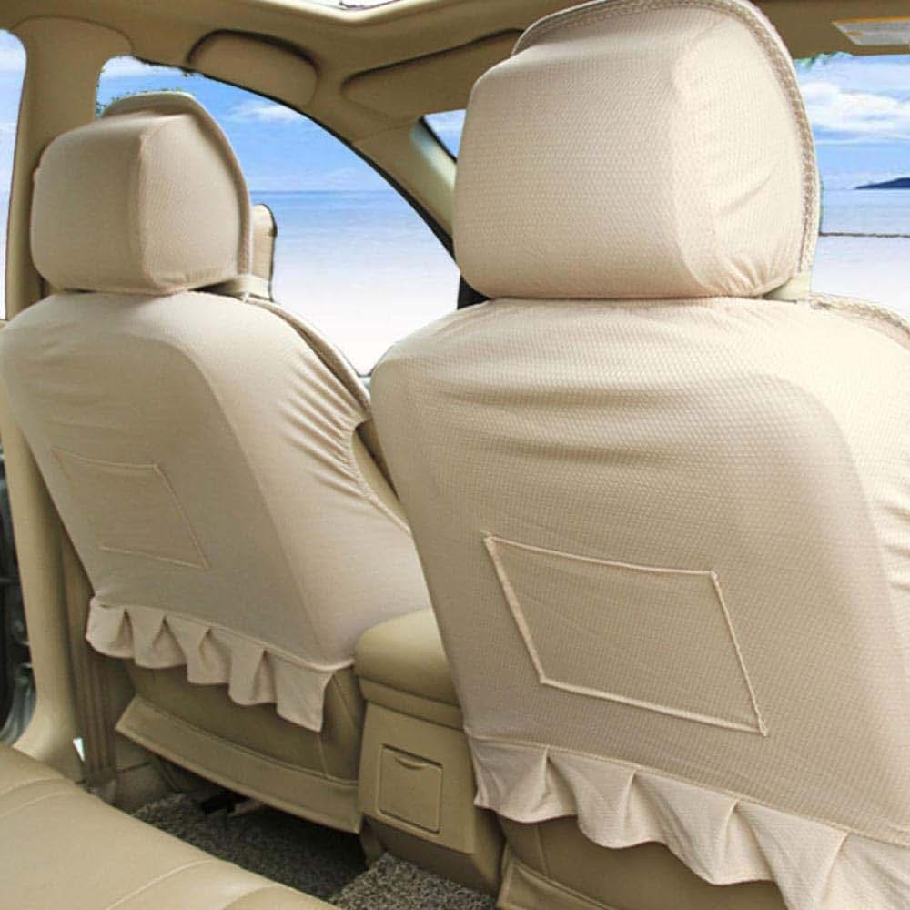 BabyOneStop Ice Silk Car Seat Cushion Hand-Woven Front Seat Cover Gold