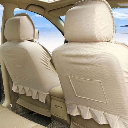 BabyOneStop Ice Silk Car Seat Cushion Hand-Woven Front Seat Cover Gold