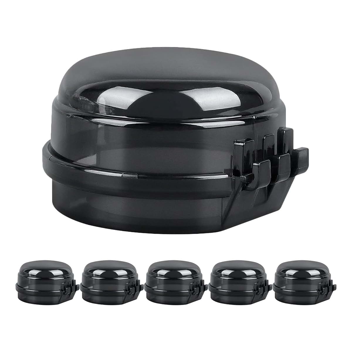 PartyKindom Stove Knob Safety Covers, 6-Pack Plastic Child Proof Gas Knob Locks