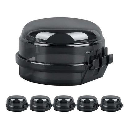PartyKindom Stove Knob Safety Covers, 6-Pack Plastic Child Proof Gas Knob Locks