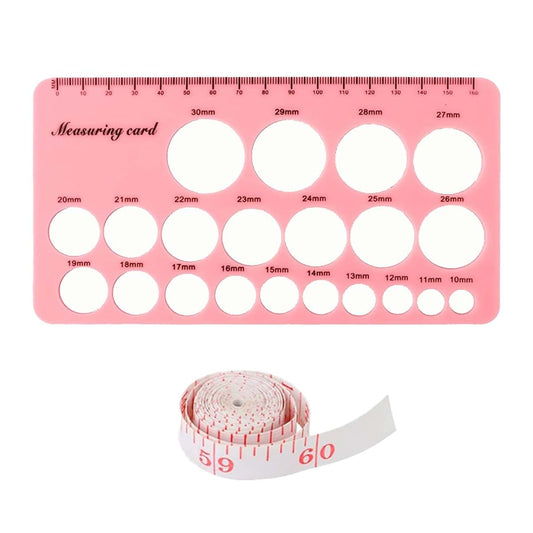 PandaEar Nipple Ruler for Breast Pump Flange Sizing | 10-30mm Measurement Card