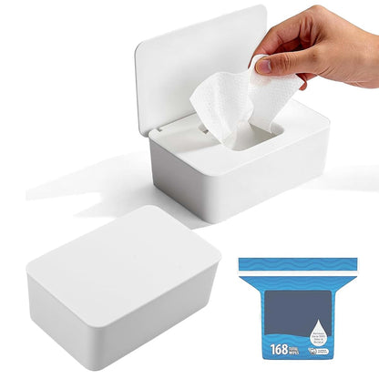 BabyOneStop 2 Pack Wipes Dispenser Compatible With Cottonelle Refill Pack