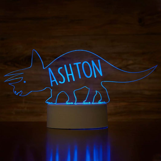 chopie Personalized Night Light, Night Light for kids Color Changing Kids Night Light Dinosaur Lamp Touch & USB