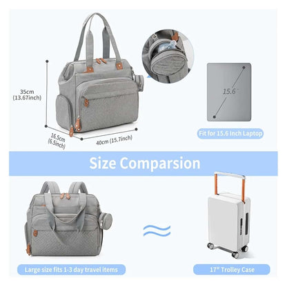 Diaper Backpack Bag for Moms & Dads | Large Capacity Nappy Bag