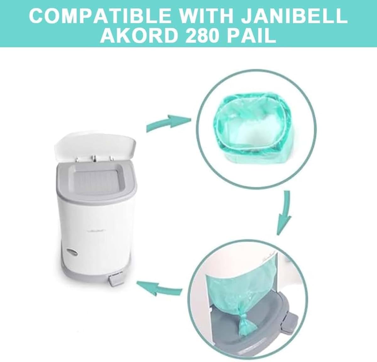 GDXXYKJ Adult Diaper Liner Refills Compatible with Janibell Akord 280 Slim Model Diaper System, A Single Liner Pack