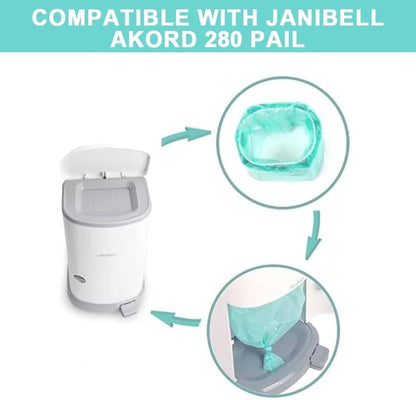 GDXXYKJ Adult Diaper Liner Refills Compatible with Janibell Akord 280 Slim Model Diaper System, A Single Liner Pack