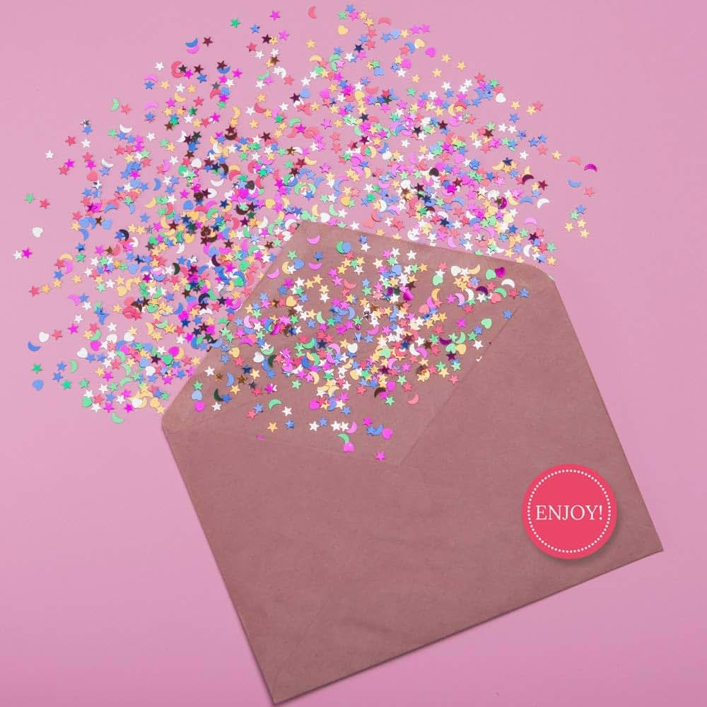 Amanda Creation Enjoy Stickers, 60 Pack Pink Polka Dot Labels (photo 4)