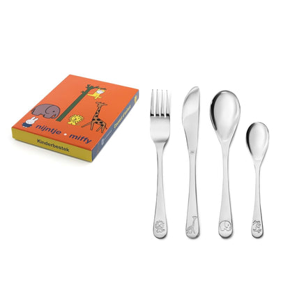 Zilverstad Miffy Zoo Children's Cutlery Set 4-Piece