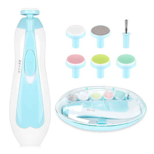 BabyOneStop Electric Nail Trimmer Kit With 6 Heads