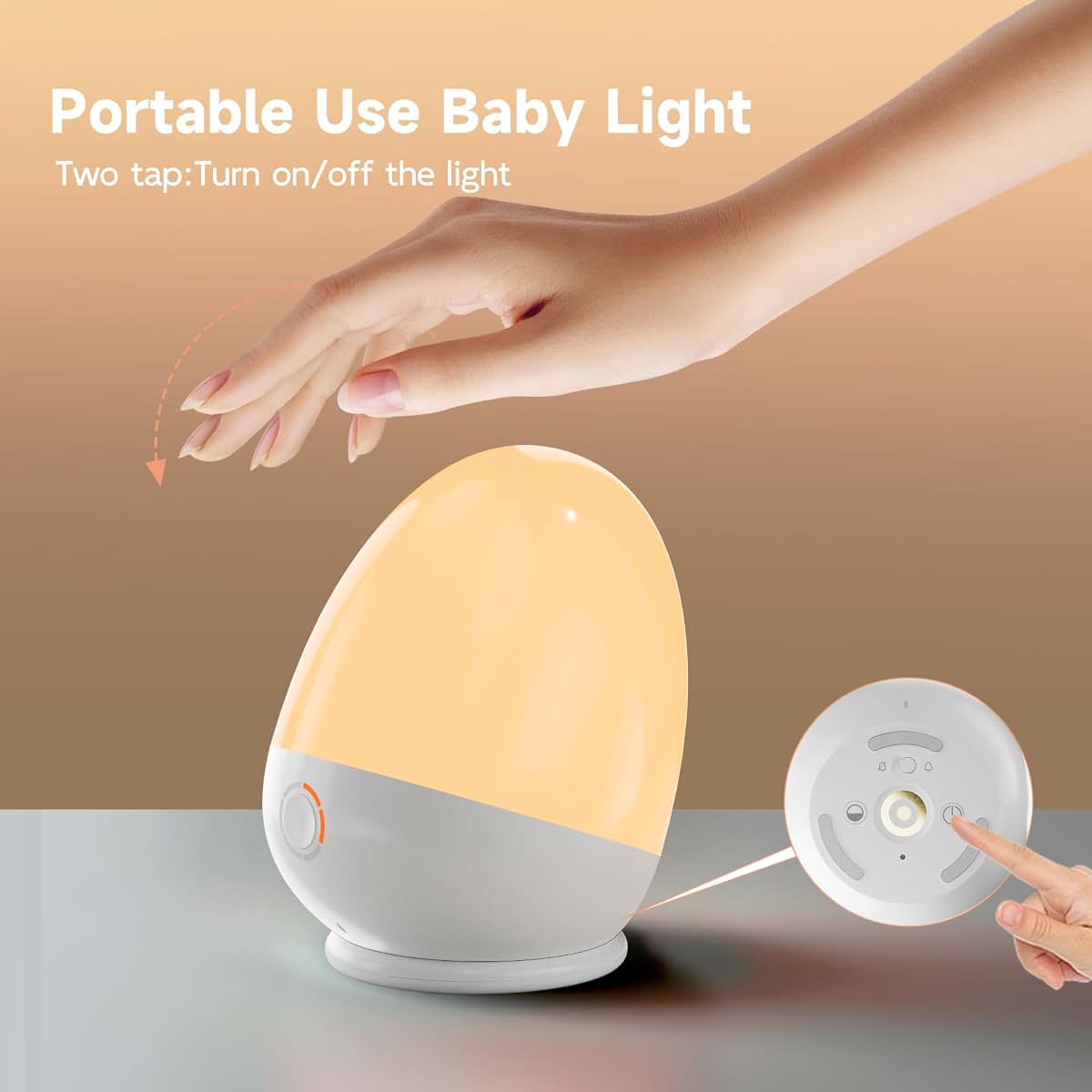 ZUZUKID Night Light for Kids with Touch Control and Timer