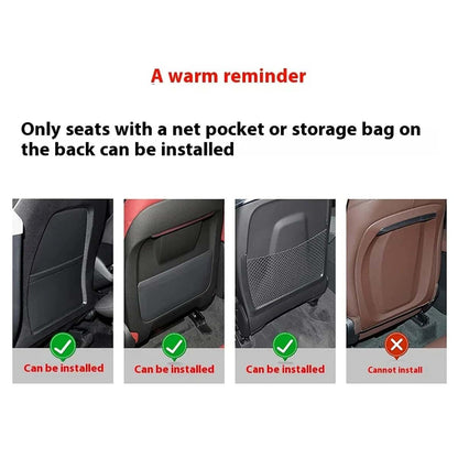 PMKDWTDM Leather Car Kick Mats For Back Seats (photo 3)