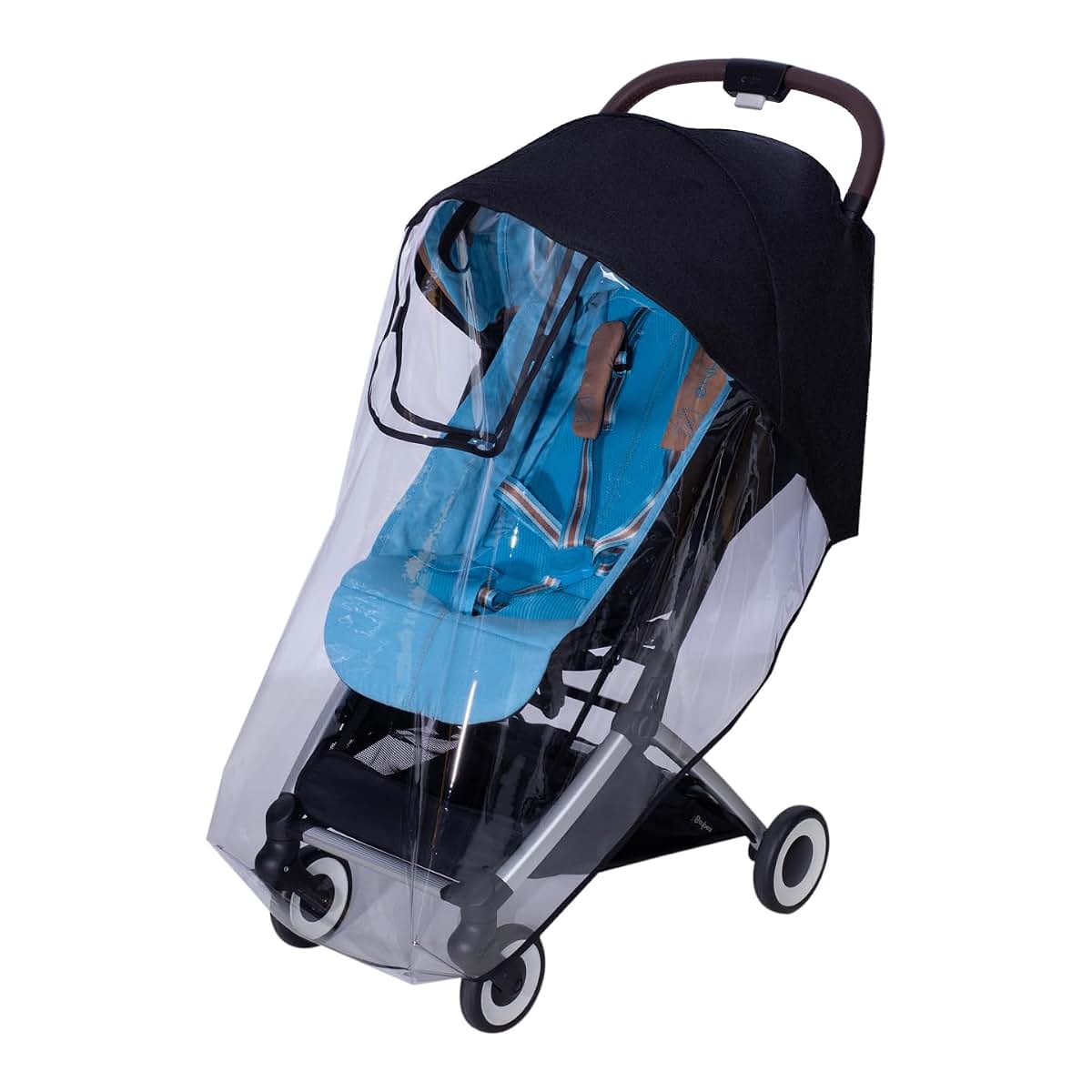 Guwawi TPU Stroller Rain Cover, Interactive Window Baby Stroller Rain Cover for Cybex Orfeo