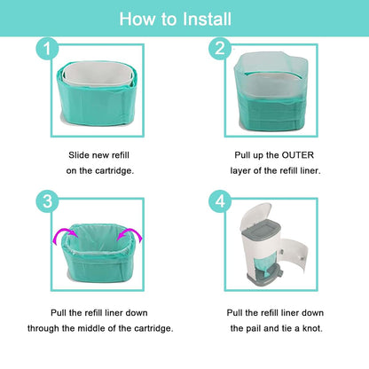 6 Pack Adult Diaper Liner Refills for Janibell Akord Slim System