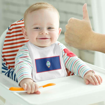 Graphics and More Guam US Territory Flag Baby Bib