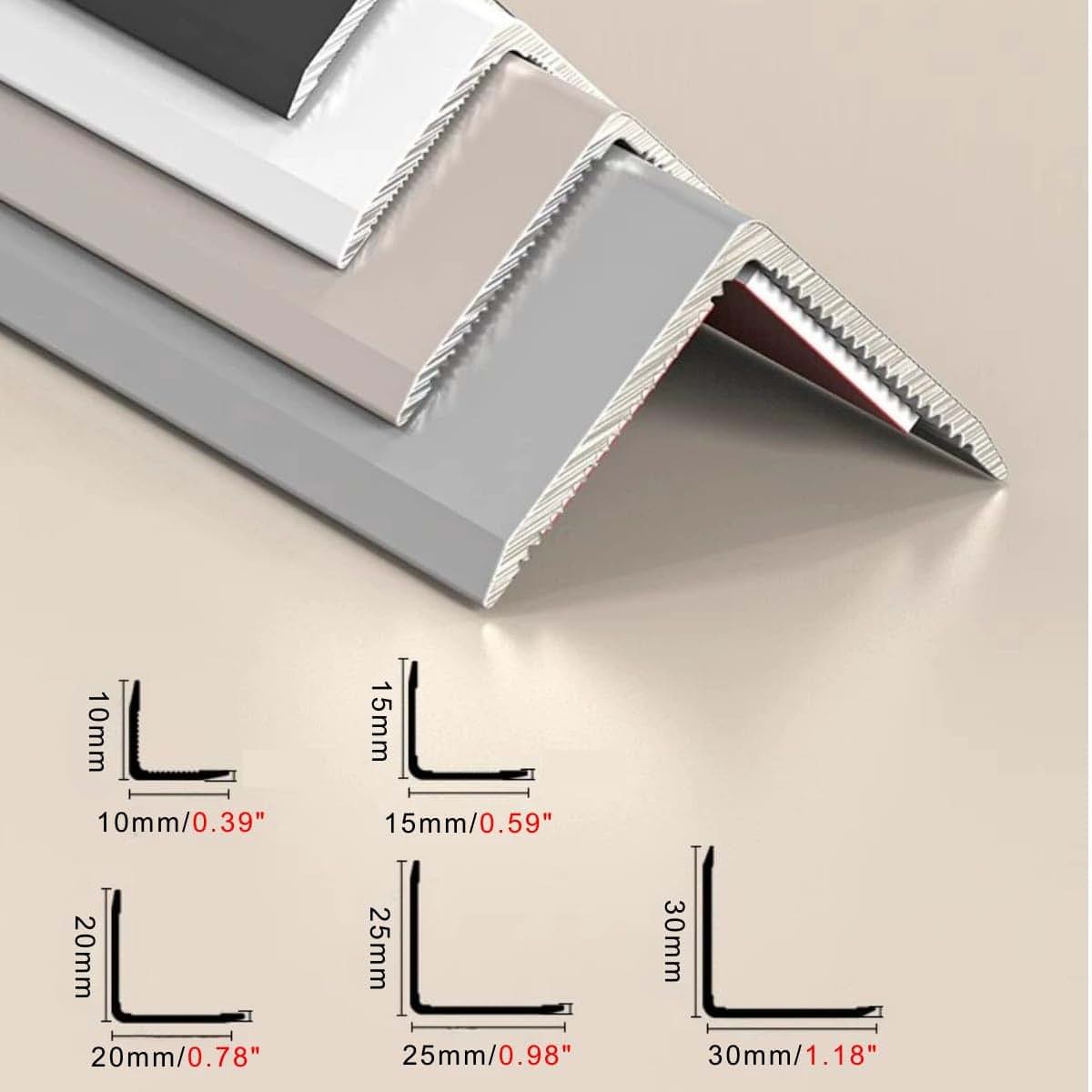 BabyOneStop Aluminum L-Shaped Wall Corner Guards - 3 Pack