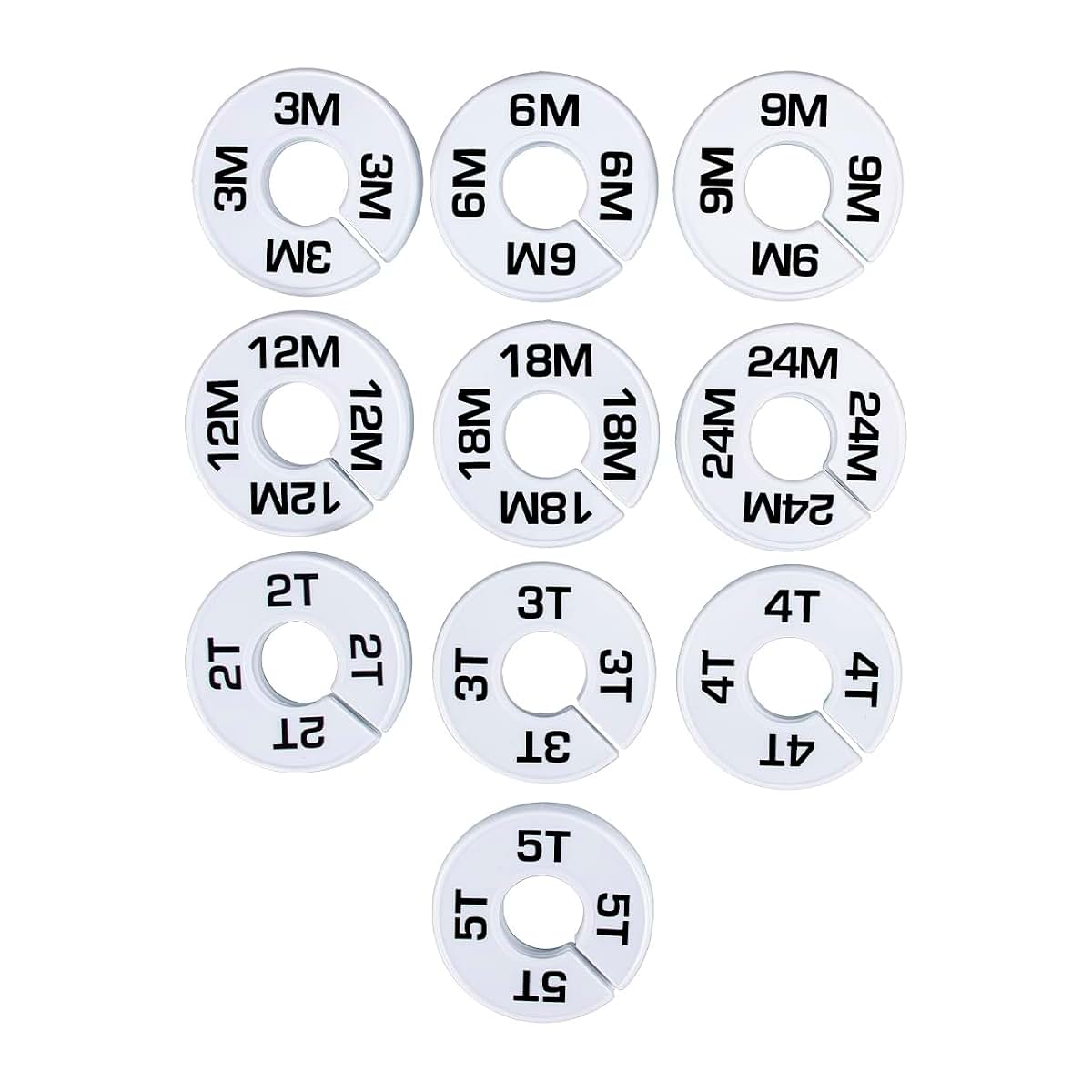 SSWBasics Dividers for Hanging Clothes - 40 Pack