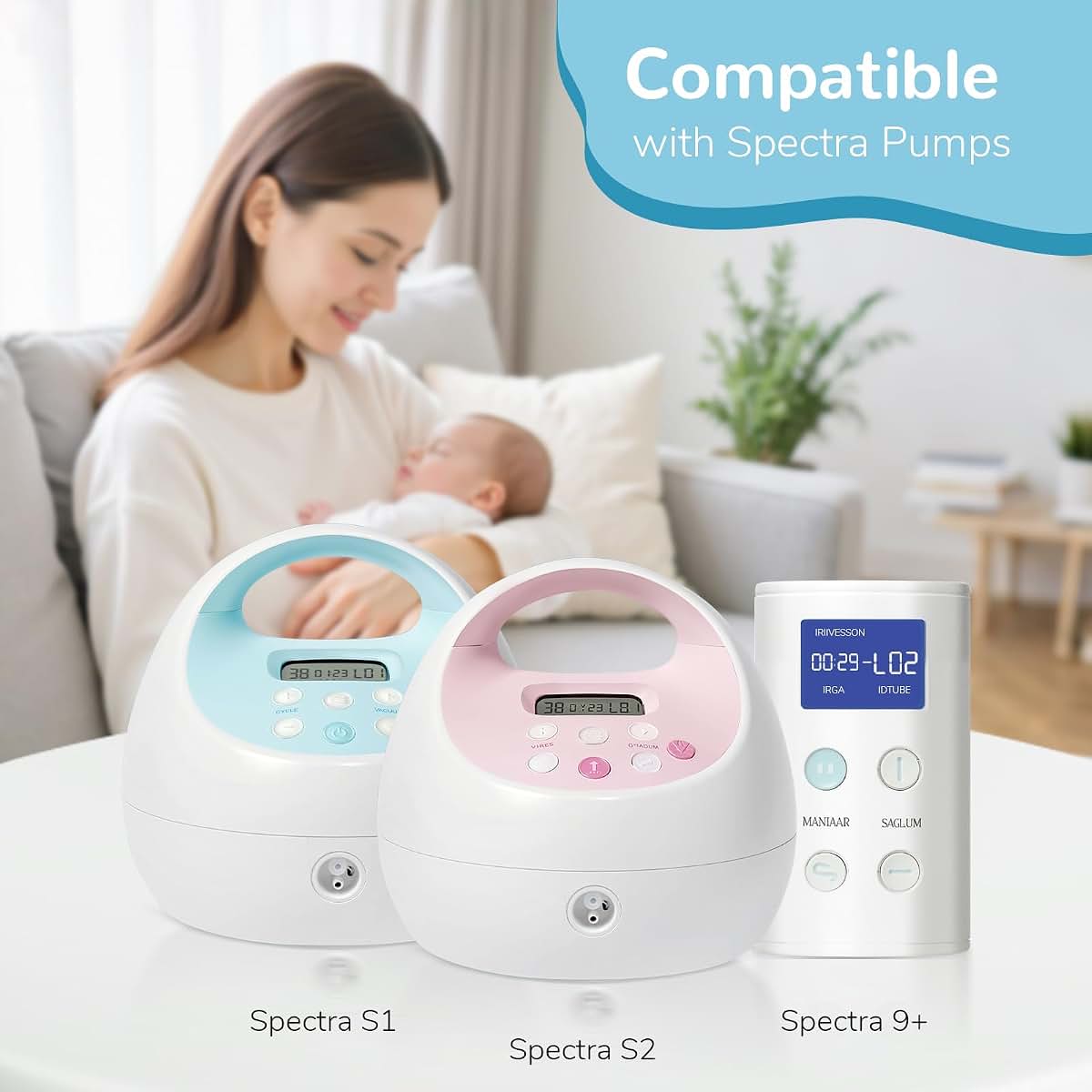 hohehd Breast Pump Parts Compatible with Spectra S1 S2 9 Plus
