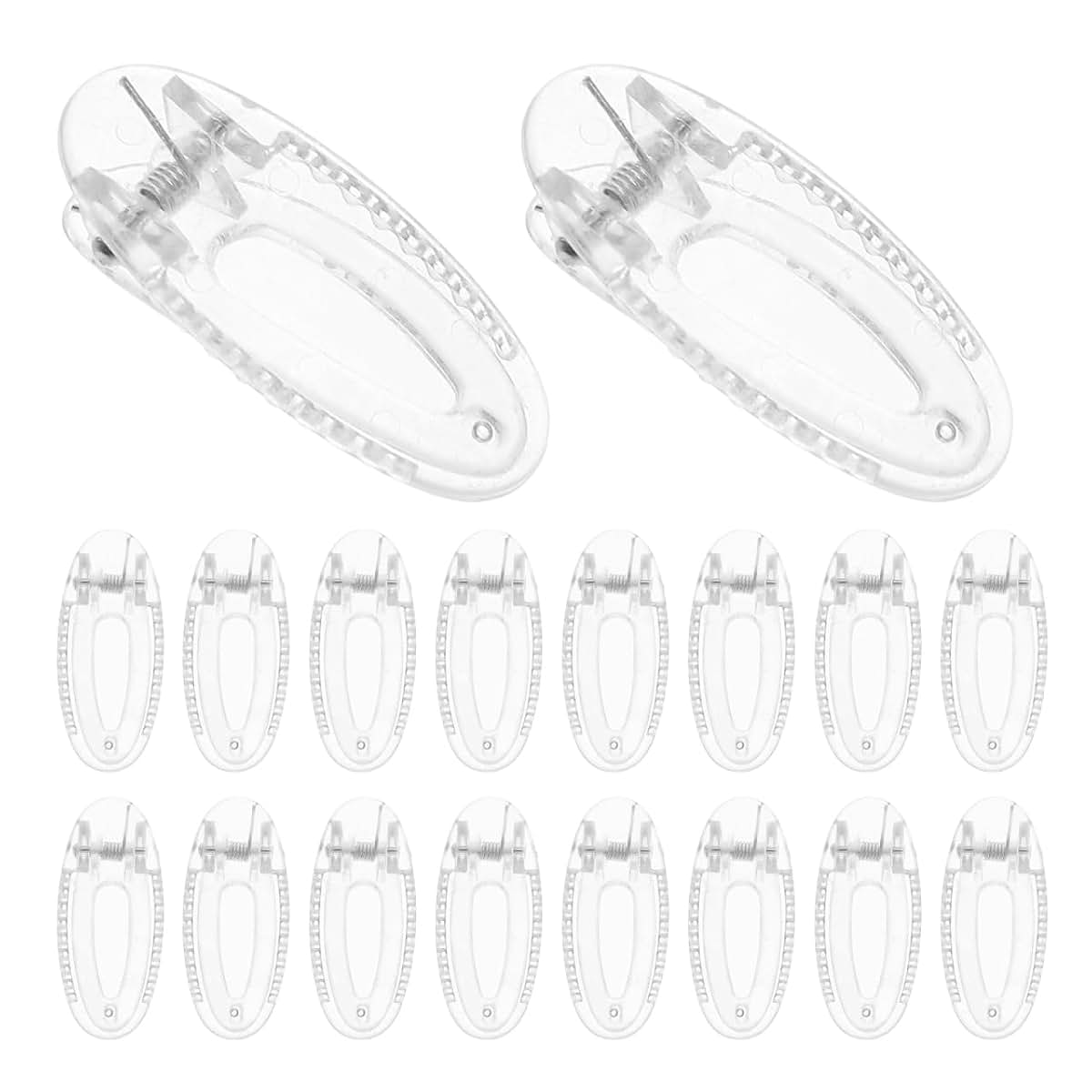 Oatipho 20 Pcs Toddler Hair Clips Transparent Mini Alligator Snap Clips