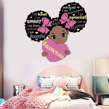 CASADECOR Black Girl Magic Inspirational Wall Decals Nursery Wall Sticker
