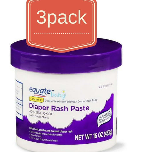 Equate Baby Equate Maximum Strength Diaper Rash Relief, 16 oz (Pack of 3)