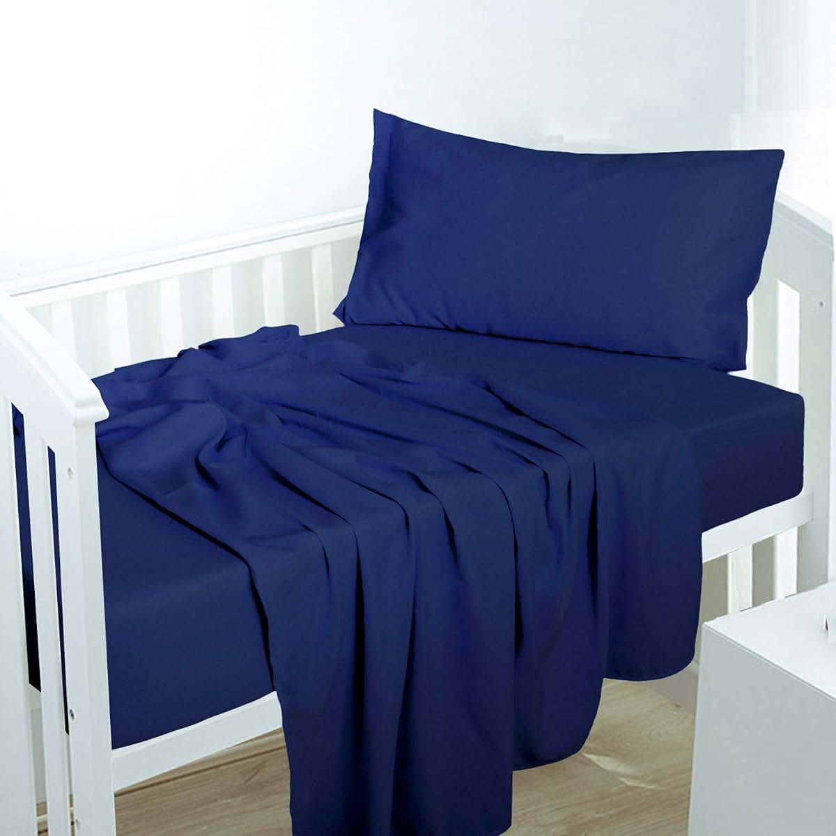 Microfiber Toddler Crib Sheet Set - Flat and Fitted