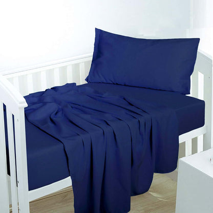 Microfiber Toddler Crib Sheet Set - Flat and Fitted