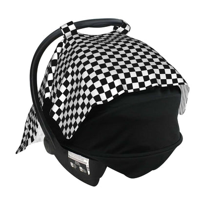 SHANGYINGJI Cool Black and White Checkered Flag Car Seat Cover (photo 4)