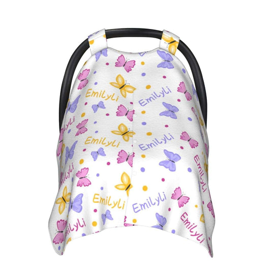 ADFDFVC Personalized Baby Car Seat Cover With Custom Name