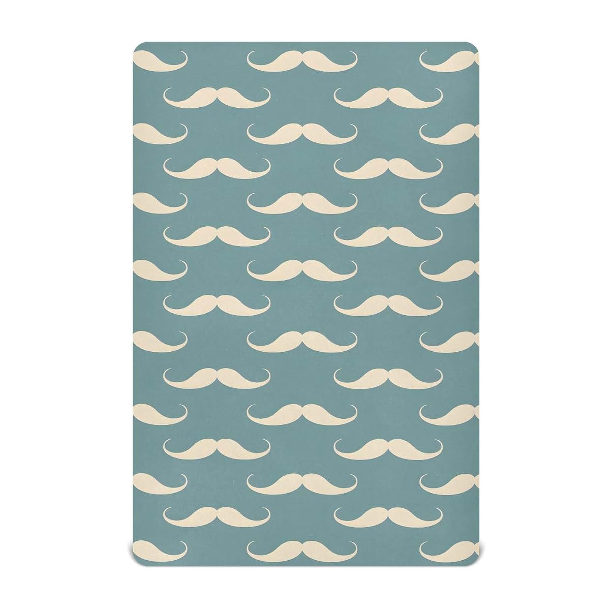ALAZA Mustache Funny Retro Crib Sheet, Fitted Baby Sheet for Standard Crib and Playard, 52 x 28 in