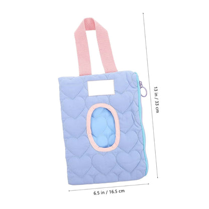 HEMOTON Stroller Hanging Wipes Organizer, Cotton, Sky Blue, Pull-Out Flip Cover