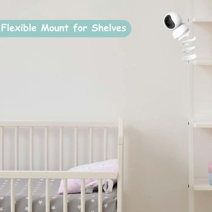 Derebir Crib Flexible Twist Baby Monitor Mount for Tapo, Kasa, Momcozy Cameras
