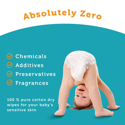 Whoopsie Wipes Pure Cotton Dry Wipes