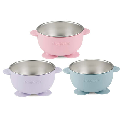 Pandaear Stainless Steel Suction Bowls Set