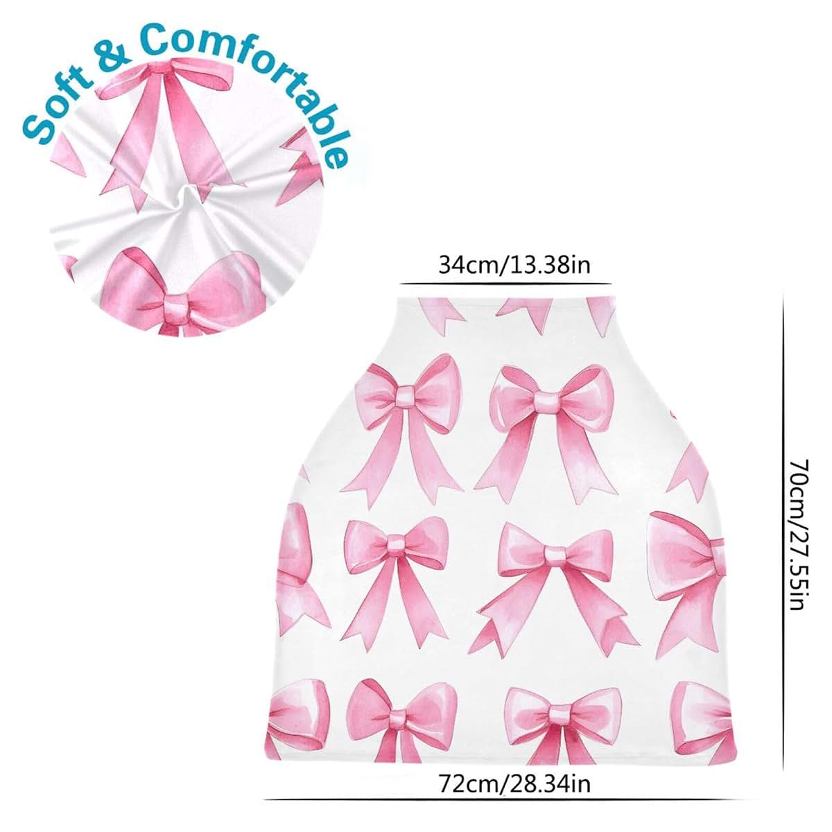 Soft Breathable Multiuse Baby Car Seat & Nursing Cover