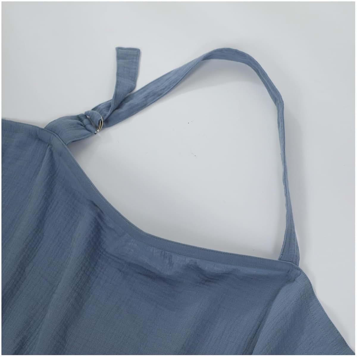 FYCHLAXDP Muslin Nursing Cover For Breastfeeding In Light Blue (photo 2)