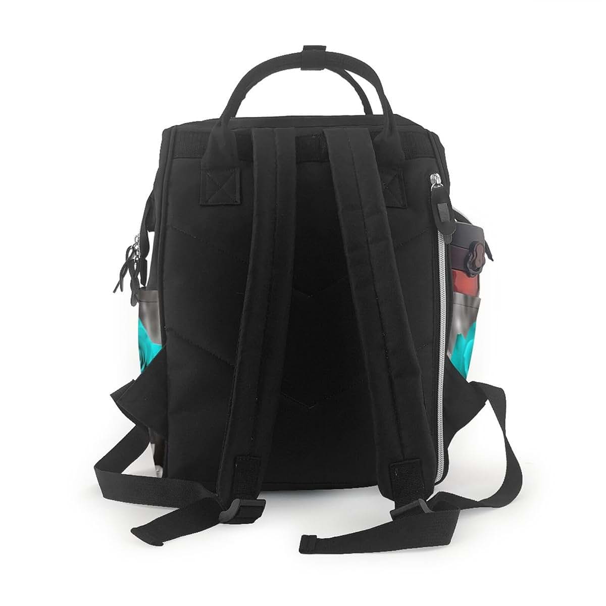 KLOPH Teal Grey Rose Diaper Bag Backpack Mommy Bag Multifunction Travel Maternity Baby Changing Bags (photo 3)