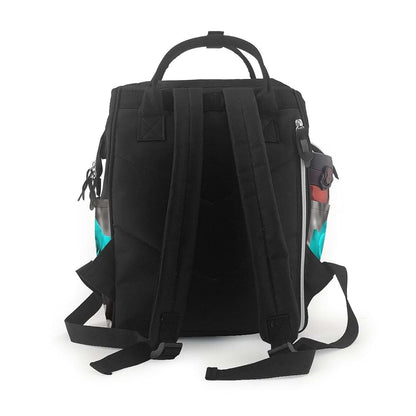 KLOPH Teal Grey Rose Diaper Bag Backpack Mommy Bag Multifunction Travel Maternity Baby Changing Bags (photo 3)