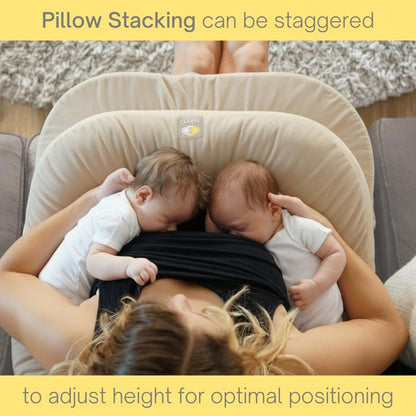 TwinGo Pillow for Twins, Adjustable Nursing Support