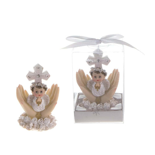 Lunaura Boy Baby Praying Keepsake Favors Set of 12 - Blue