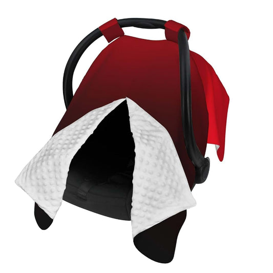Ylcavgz Dark Red Burgundy and Black Multi-Use Baby Car Seat and Nursing Cover