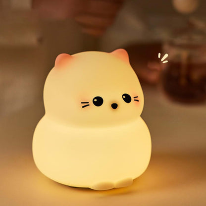 TOPINCN Cat Night Light with Silicone Tap Control