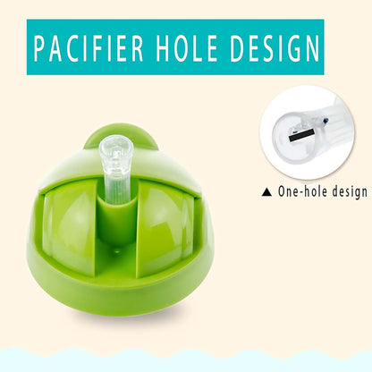 TEITEAI Green Silicone Straw Sippy Cup Lid for Boon Nursh