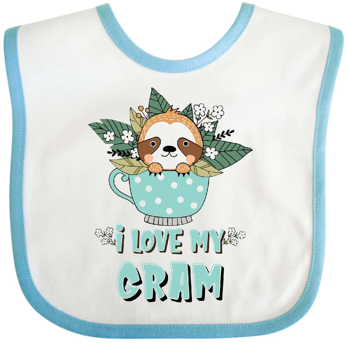Teacup Raccoon I Love My Gram Baby Bib