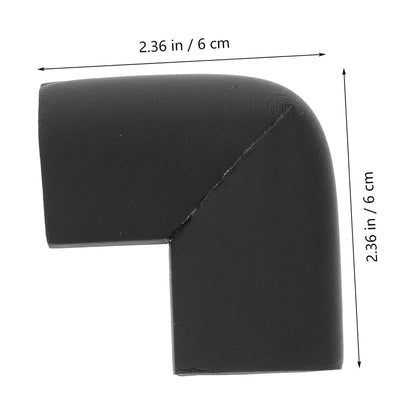 VILLFUL 12-Pack Foam Corner Protectors for Furniture, U-Shaped Black Edge Guards for Moving