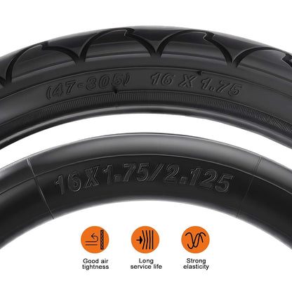 Rear Jogging Stroller Tire and Inner Tube Replacement Kit for 16-Inch Wheels