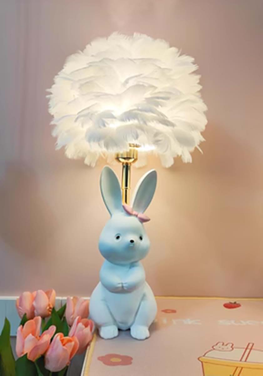 Jinnwell Rabbit Table Night Light Girl Lamp Desk Decoration (photo 3)