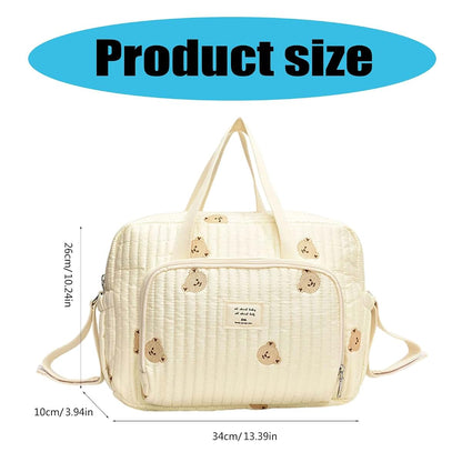 BabyOneStop Embroidered Diaper Organiser Mother Bag with Multiple Compartments