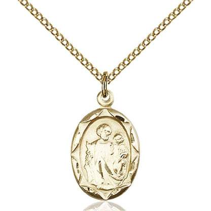 Bonyak Jewelry St. Joseph Pendant With Chain