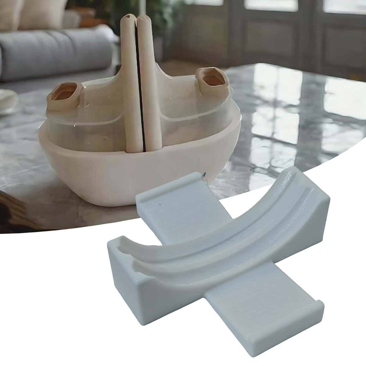 Breast Pump Holder Compatible with Eufy S1, White