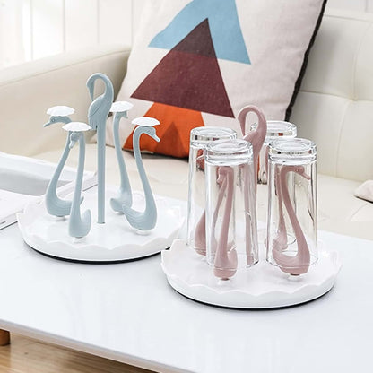 Kukyller Kitchen Drain Cup Holder, Swan Cup Holder with Rotating Drip Tray Swan with Rotating Drip Tray Plastic (photo 3)